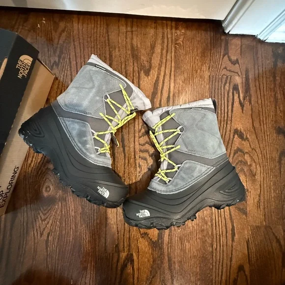 The North Face Gray and Yellow Winter Boots - Picture 2 of 4